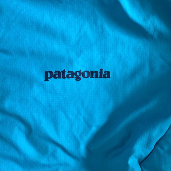 Patagonia Packable Puffer Jacket Outdoor Gorpcore Hiking Travel Turquoise Blue M - Picture 8 of 13